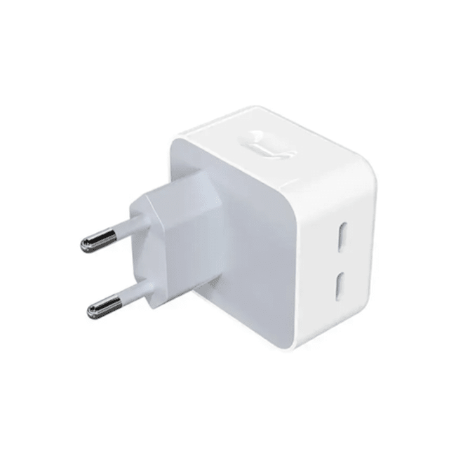 50W Dual USB-C +C Power Adapter with USB-C to Lightning Cable.