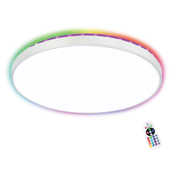 LED smart Ceiling light with RGB/Multicolor Background lighting.