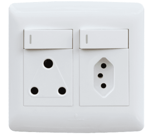 SA/Euro single Socket - White.