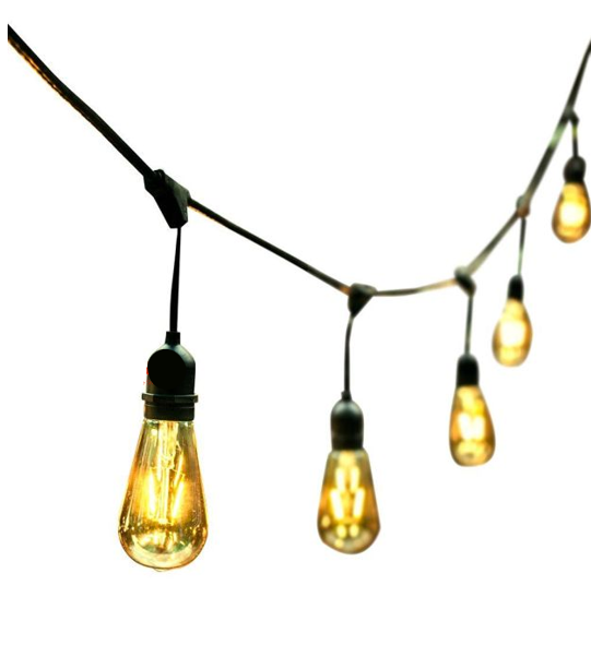 7.5M Outdoor String Lights Wire With 12 E27 Bulb Holders - Mr.Smart SA's Best Online Shopping Store