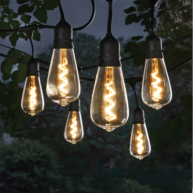7.5M Outdoor String Lights Wire With 12 E27 Bulb Holders - Mr.Smart SA's Best Online Shopping Store