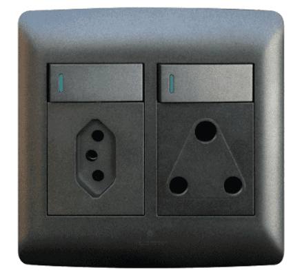 SA/Euro single Socket - Black.