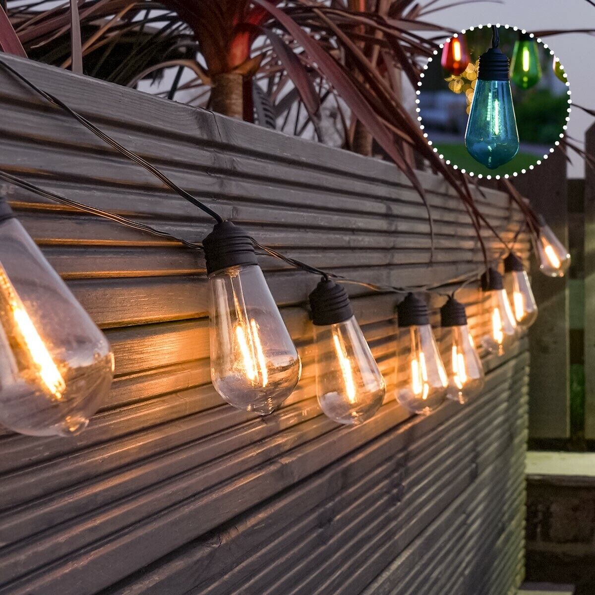 7.5M Outdoor String Lights Wire With 12 E27 Bulb Holders - Mr.Smart SA's Best Online Shopping Store