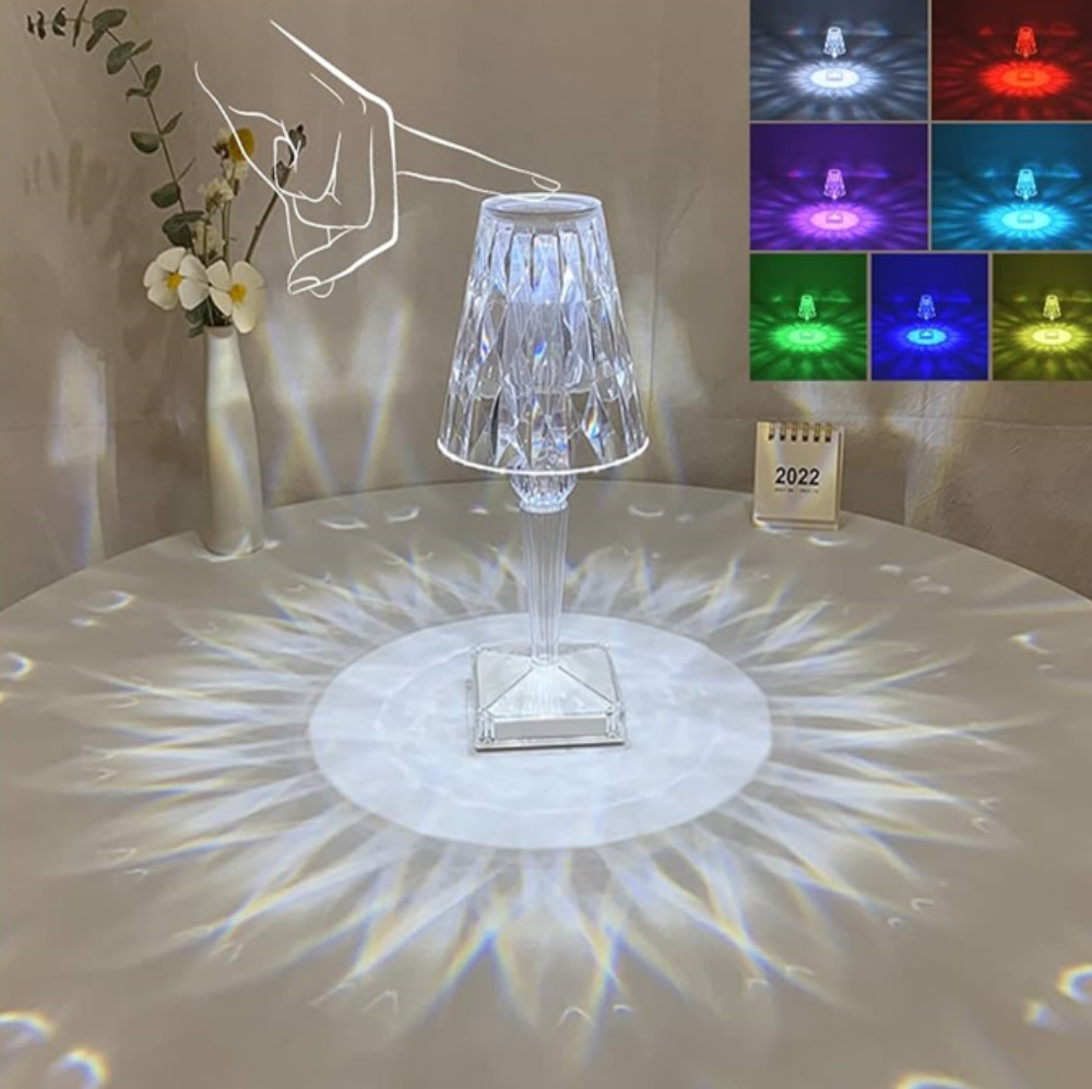 Touch Sensitive Rechargeable RGB Atmosphere Making Table Lamp.