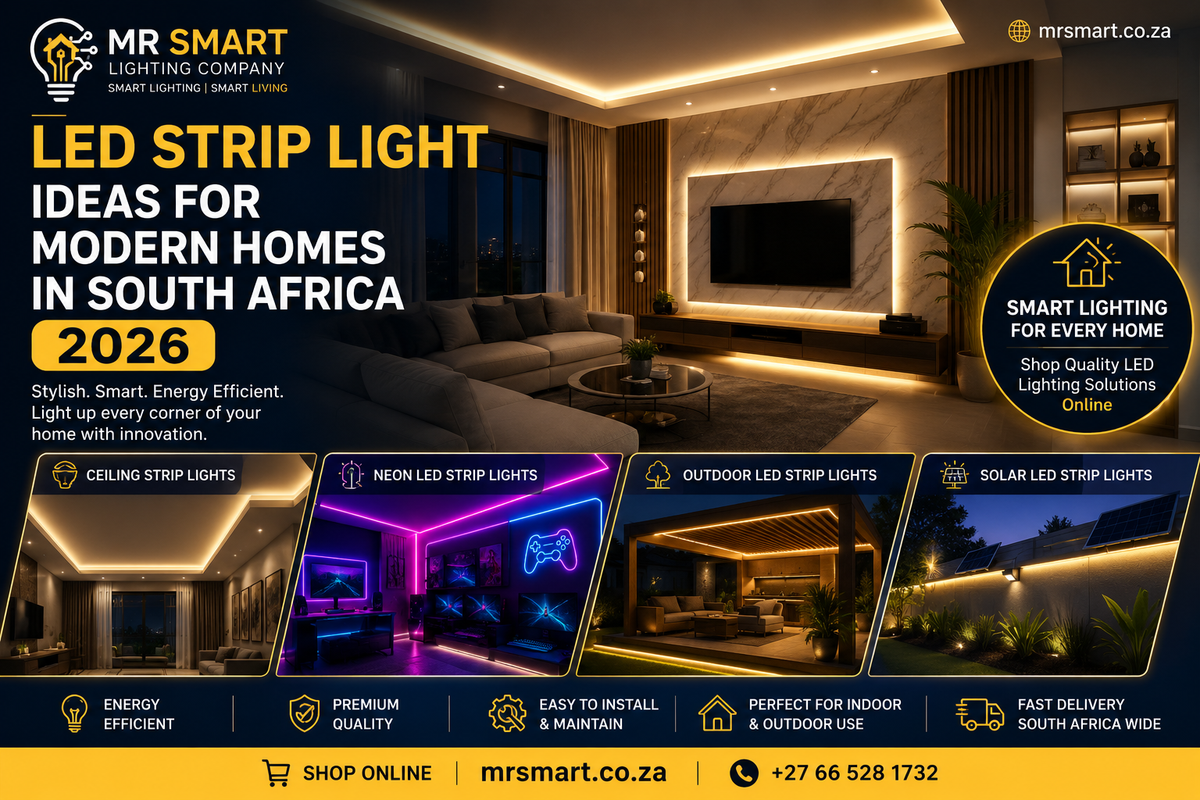 LED strip light ideas for modern homes in South Africa 2026