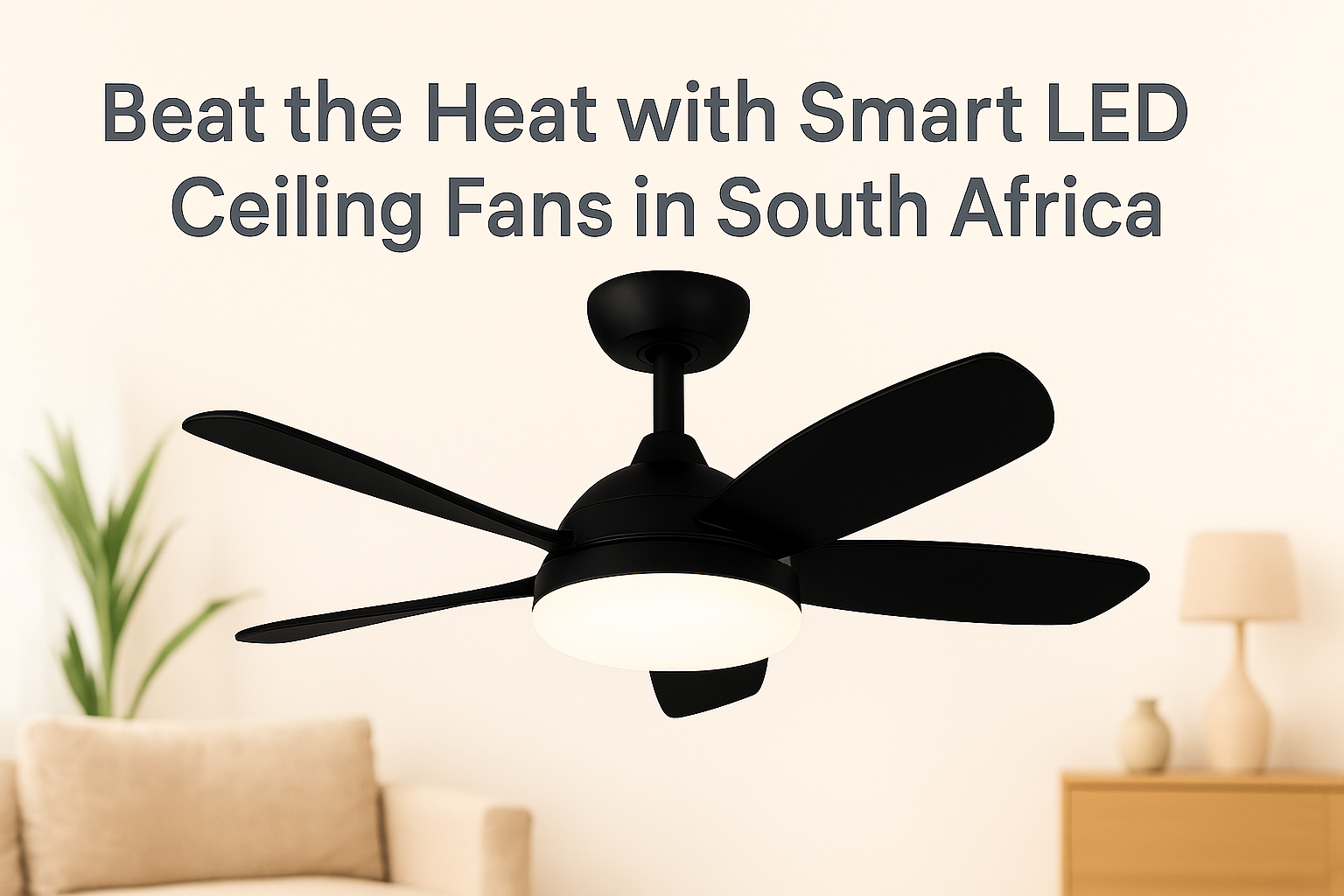 Beat the Heat with Smart LED Ceiling Fans in South Africa