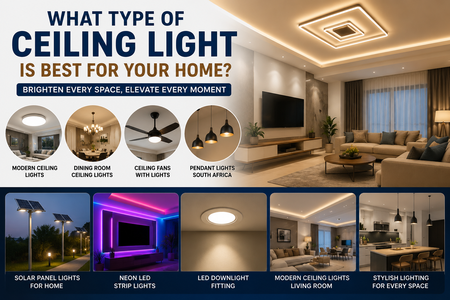 What Type of Ceiling Light Is Best for Your Home?