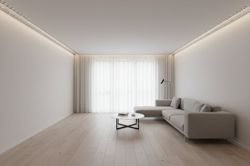55mm x 20mm x 13mm Recessed LED Aluminum Channel Drywall Profile - 3 meter.