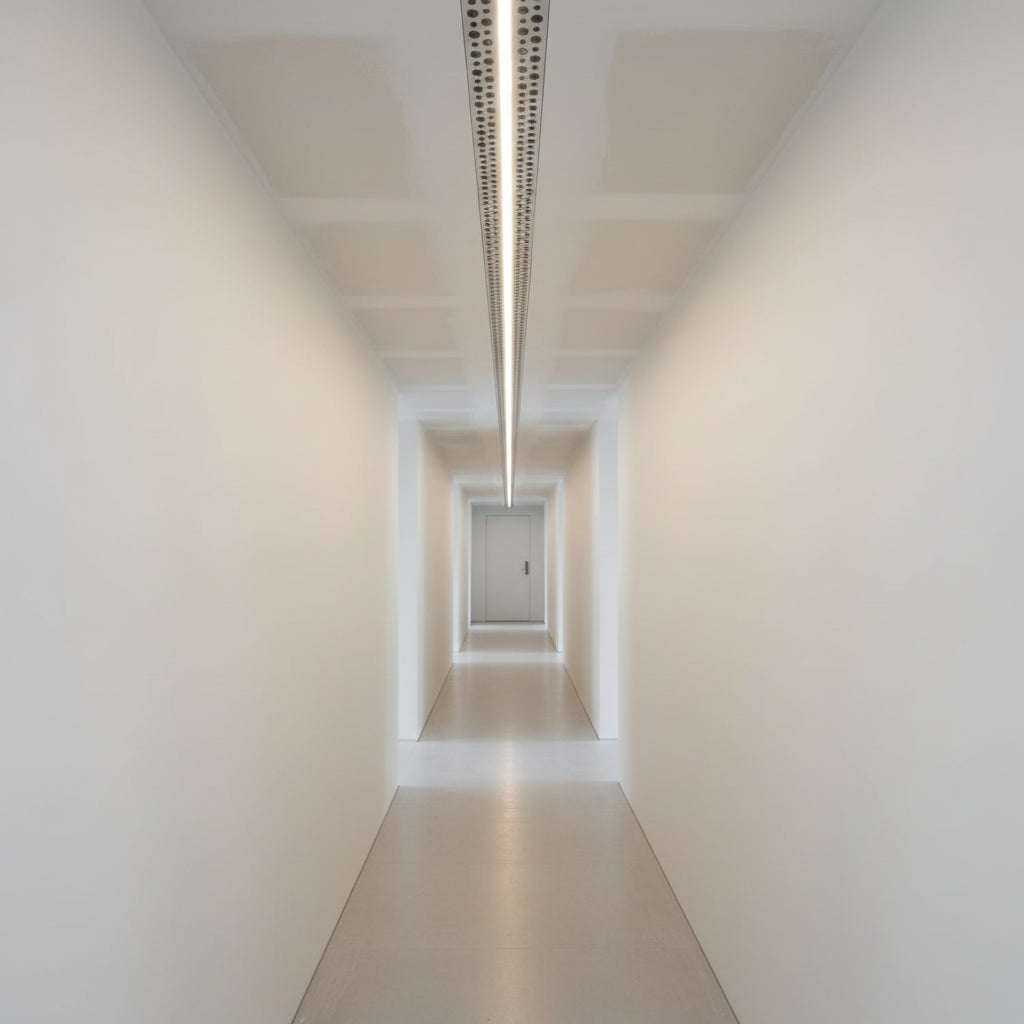 55mm x 20mm x 13mm Recessed LED Aluminum Channel Drywall Profile - 3 meter.