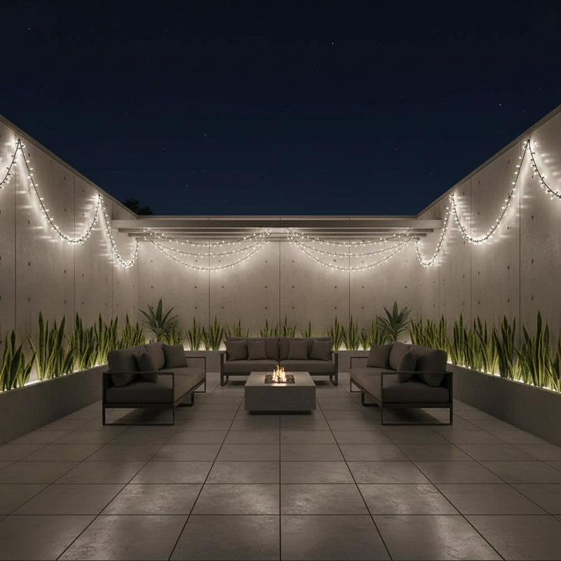 100M string Fairy Light - 220V-Mr Smart Lighting Company-ww-courtyard