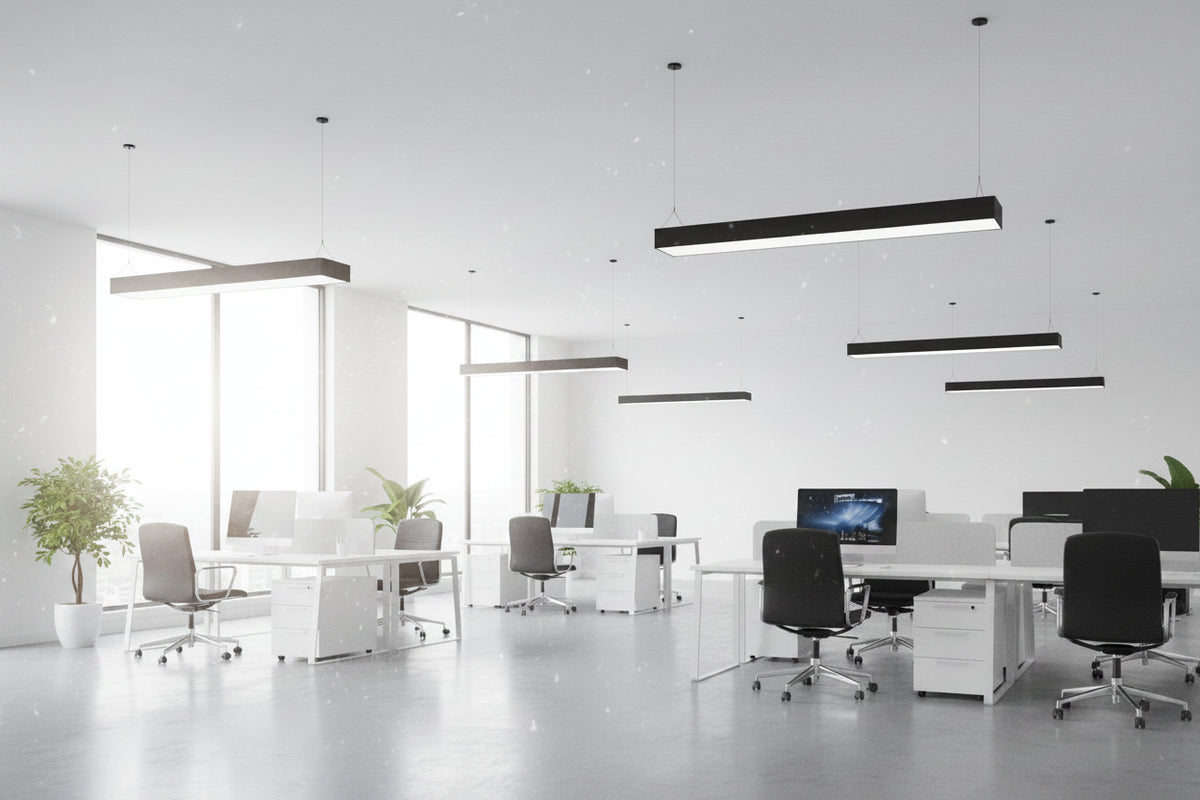 100W 1180x300mm LED Office Pendant light 6500K-Mr Smart Lighting Company-Office area
