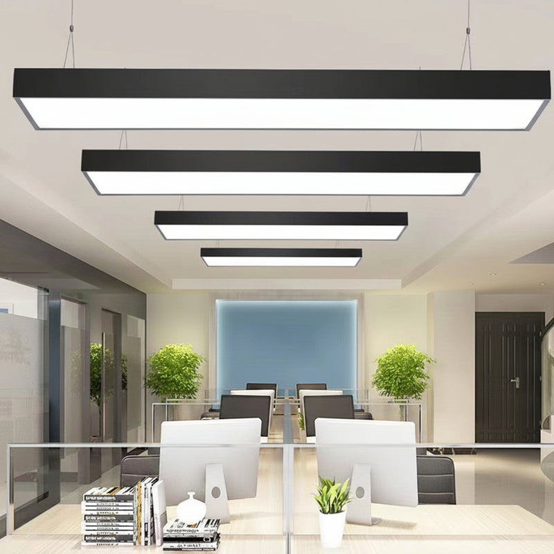 100W 1180x300mm LED Office Pendant light 6500K-Mr Smart Lighting Company-office setting