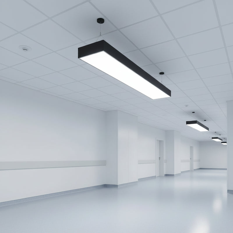 100W 1180x300mm LED Office Pendant light 6500K-Mr smart lighting company-passage