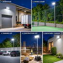 100W Modular Industrial Heavy Duty LED flood light-6500K-IP65-3 Year Warranty-Different mounting places Mr Smart Lighting Company-