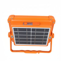 100W Portable Solar Rechargeable LED Flood Light. - Back View/Solar Panels/-Mr Smart Lighting Company.