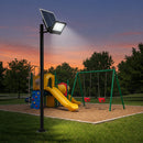 100W Remote Controlled Solar Flood Light-IP67-6500K-(12 Months Warranty-Mr Smart Lighting Company-Kids Playground.