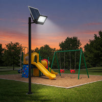 100W Remote Controlled Solar Flood Light-IP67-6500K-(12 Months Warranty-Mr Smart Lighting Company-Kids Playground.