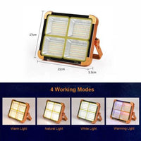 100W Portable Solar Rechargeable LED Flood Light. - Mr.Smart SA's Best Online Shopping Store