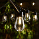 10M 10 Bulbs- Solar LED Festoon Outdoor String Lights-3000K.-Varanda/Patio-Mr Smart Lighting Company.