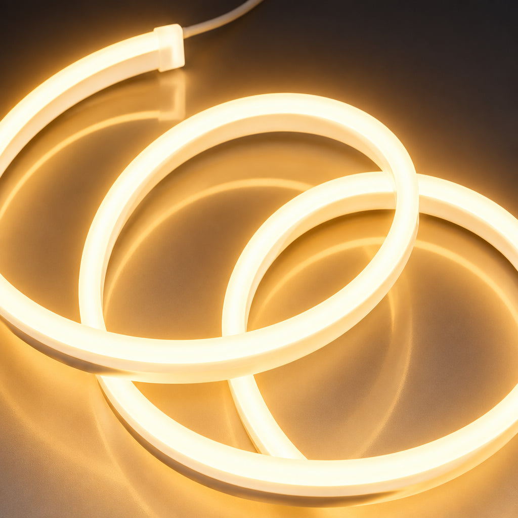 Warm glow of 50M IP65 Heavy Duty Neon Flexible SMD2835 LED Chip LED Weatherproof Rope Light Strip Roll