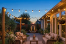10m 10 Bulbs Plug-In LED Festoon String Light (Bulbs Included)-Mr Smart Lighting Company-Courtyard