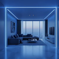 Heavy duty SMD2835 neon rope light strip for décor, borders, and pathways10M IP65 Heavy Duty Neon Flexible SMD2835 Led Chip LED Weatherproof Rope Light Strip-Blue-Living Room-Mr Smart Lighting Company.