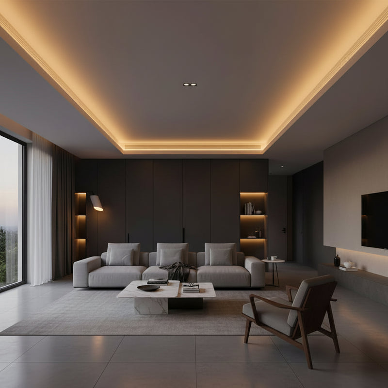 Flexible IP65 LED rope strip designed for bright outdoor lighting-10M IP65 Heavy Duty Neon Flexible SMD2835 Led Chip LED Weatherproof Rope Light Strip.-Mr Smart Lighting Company-warm white-living room.