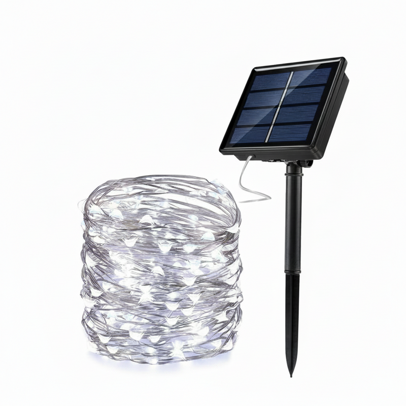 10M Solar LED Decorative Light-Mr Smart Lighting Company. Cool WHITE