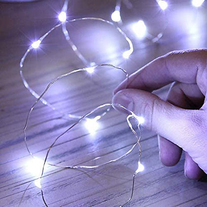 Battery Operated Copper Wire LED Fairy Light-with batteries.