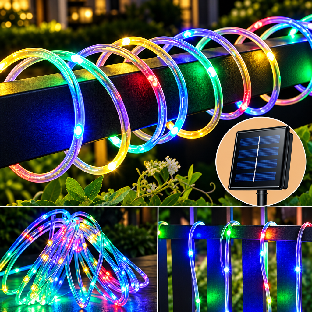 10M Solar LED Decorative Light.-RGB/Multicolor-Mr Smart Lighting Company.