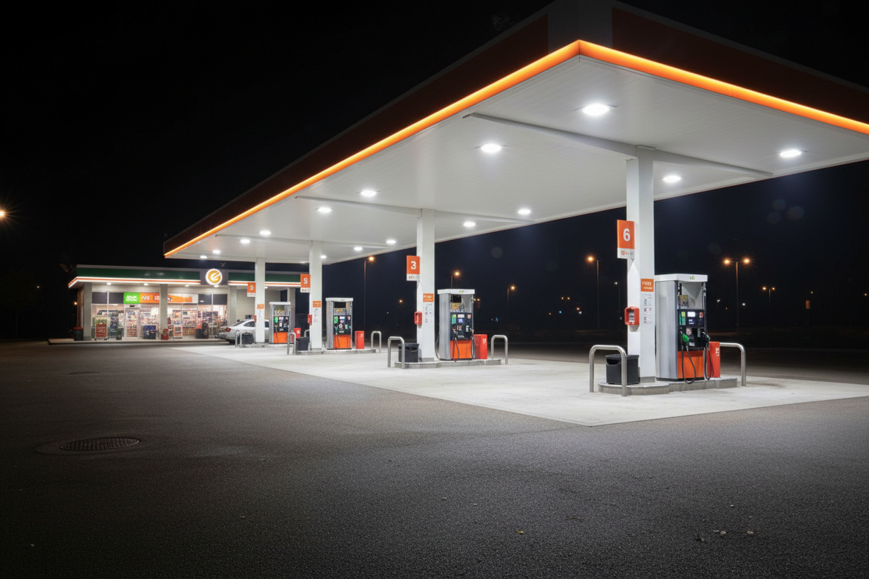 120W Surface mount LED canopy light for gas/petrol station - 170725.