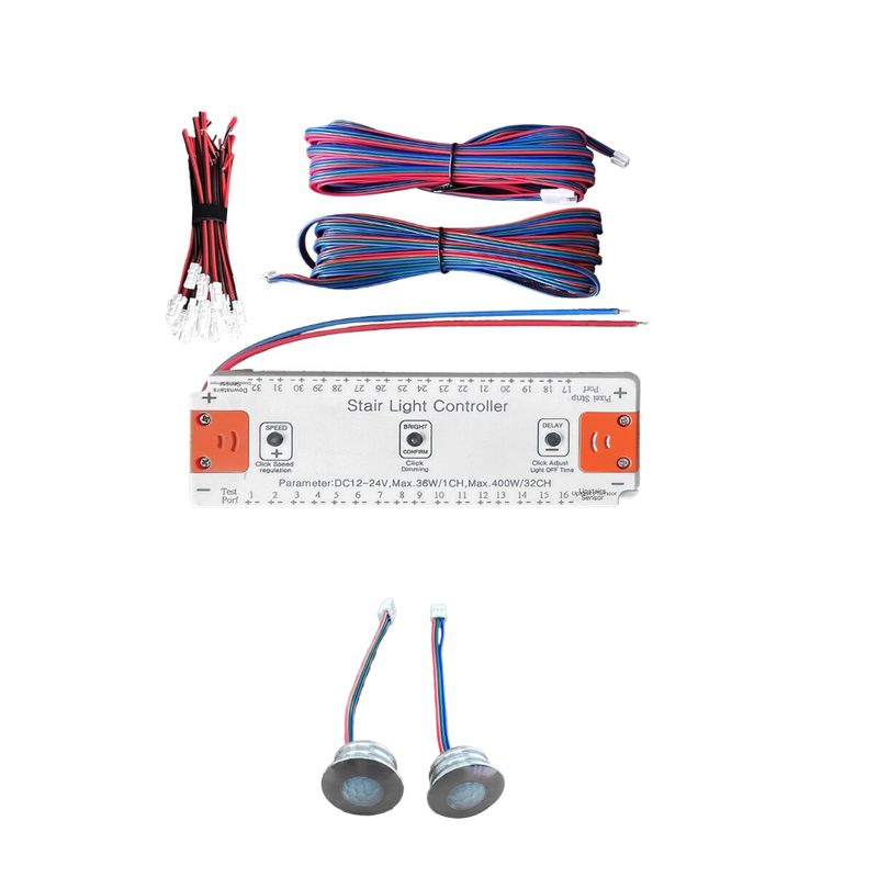 32 channel Stair Light Controller for 12/24V LED Strip Lights.