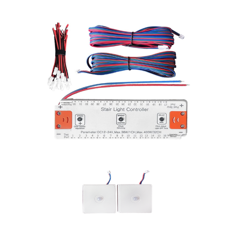 32 channel Stair Light Controller for 12/24V LED Strip Lights.