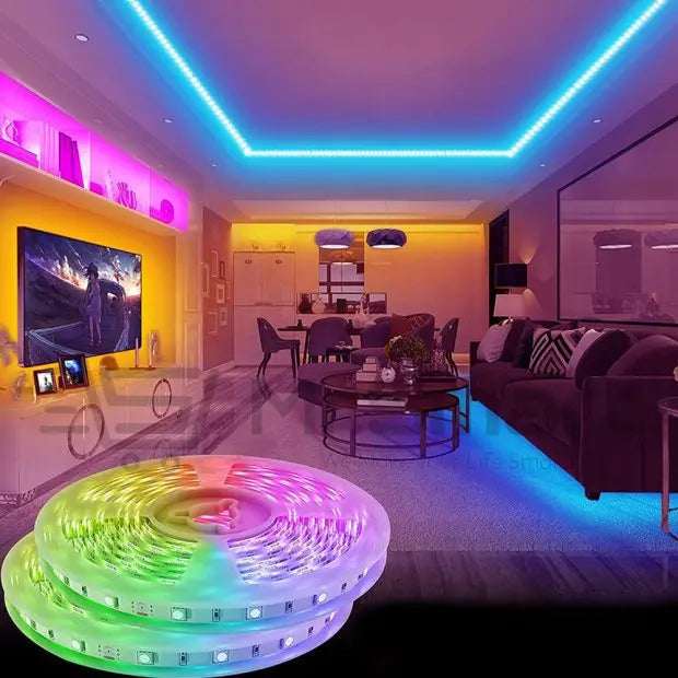 12V 5M Remote Operated LED RGB/Multicolor Strip Light.