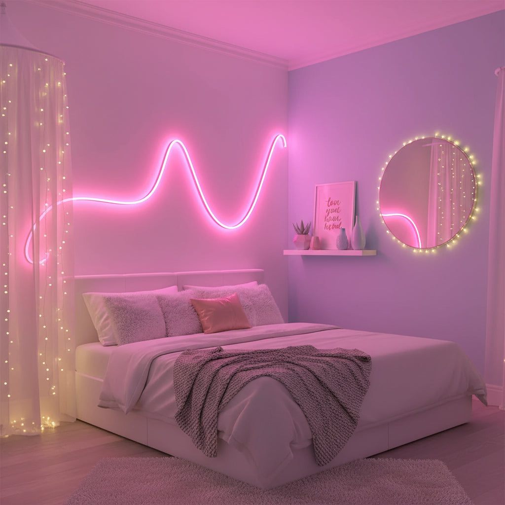 12V 5M LED Neon Strip Light.