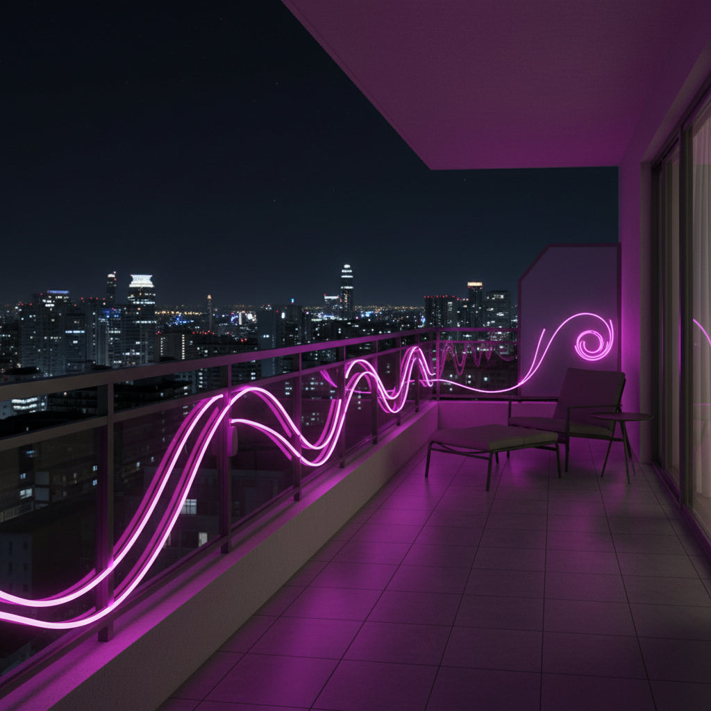 12V 5M LED Neon Strip Light.