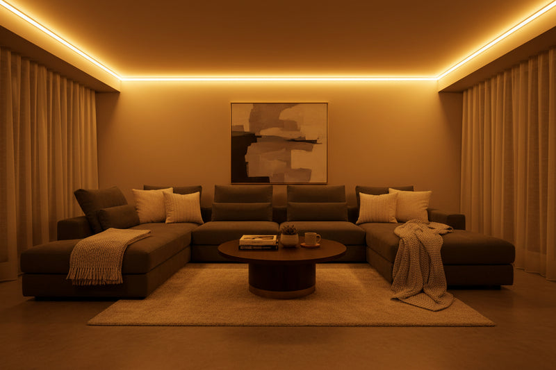 12V 5M LED Neon Strip Light for flexible indoor and outdoor lighting