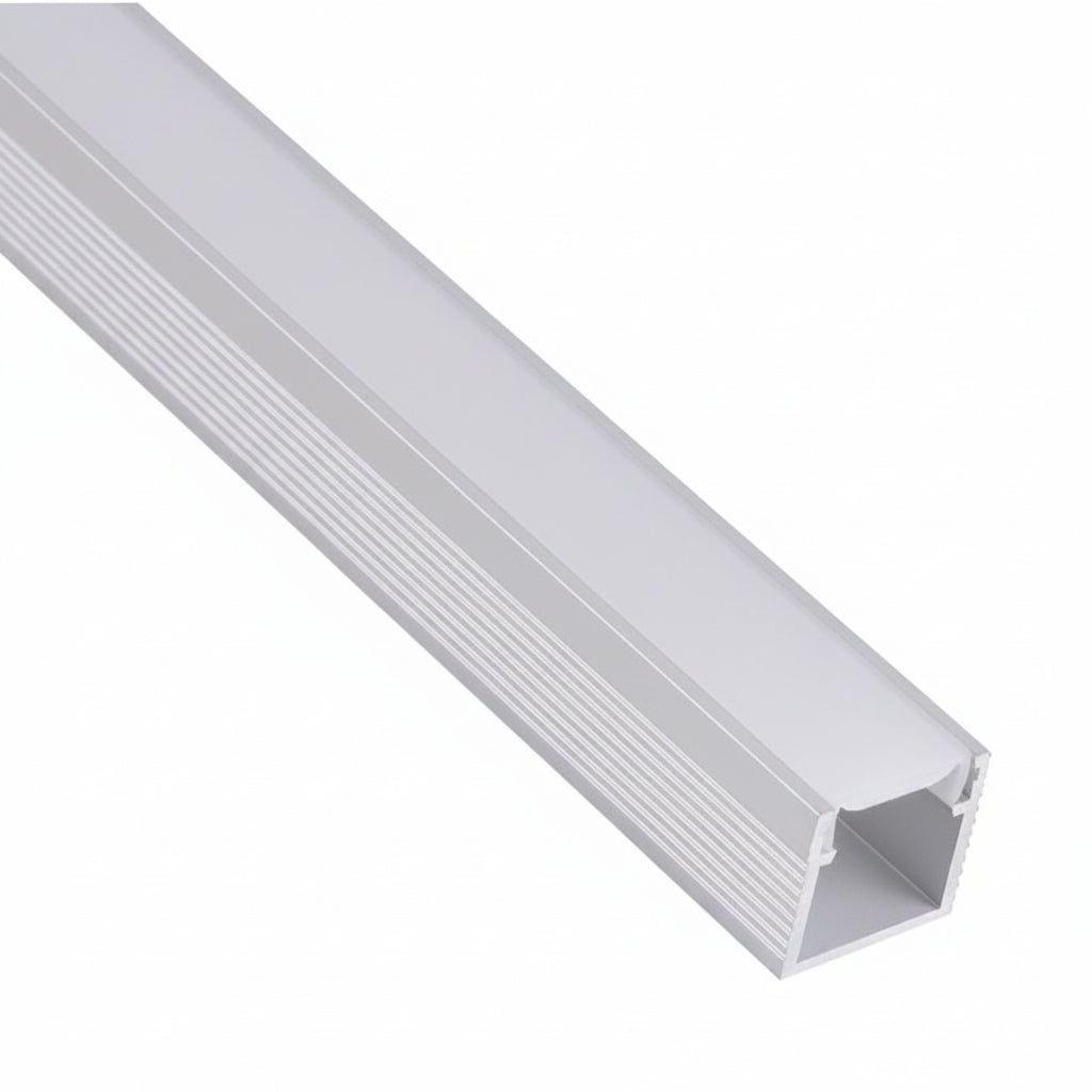 14mm x 14mm 3M surface mount aluminum profile for LED neon strip lights installed on modern ceiling design