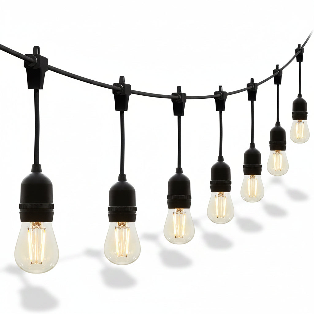 100m 200 Bulbs Plug-In LED Festoon String Light(1 year warranty).