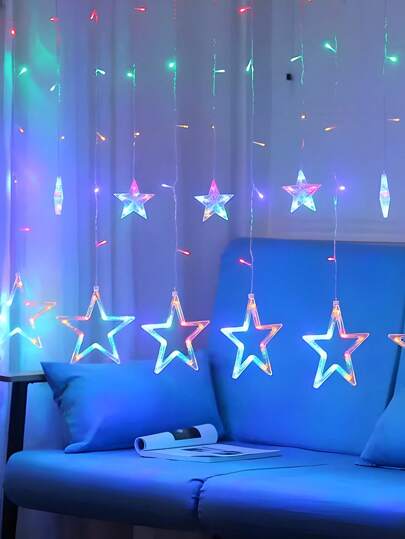 Stars String LED Fairy / Curtain Light 3M.