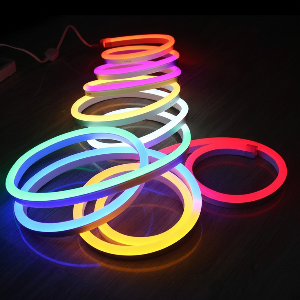 1M RGB Multicolor Neon LED Strip Light 220V flexible waterproof LED neon flex lighting by Mr Smart Lighting Company South Africa