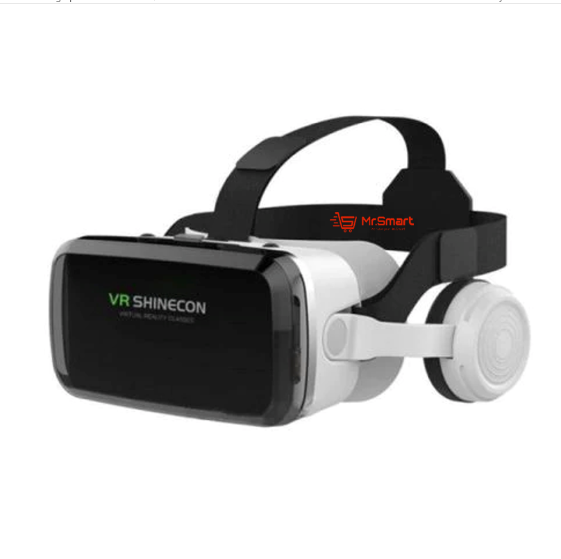 Virtual Reality (VR) Glasses With Bluetooth Headset.