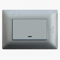 1_Lever_1_way_switch-Silver-Mr. Smart Lighting Company.