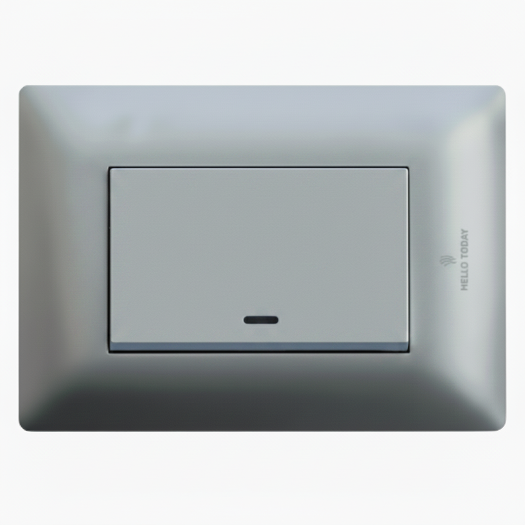 1 Lever 1 way switch - Silver-220V