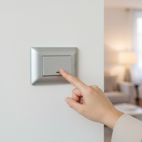 1 Lever 1 way switch - Silver-220V