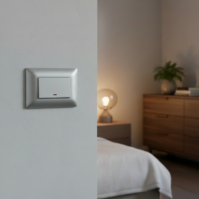 1 Lever 1 way switch - Silver-220V