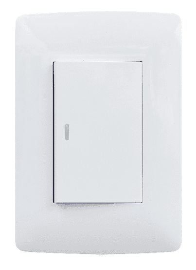 1 Lever 1 way switch - White.