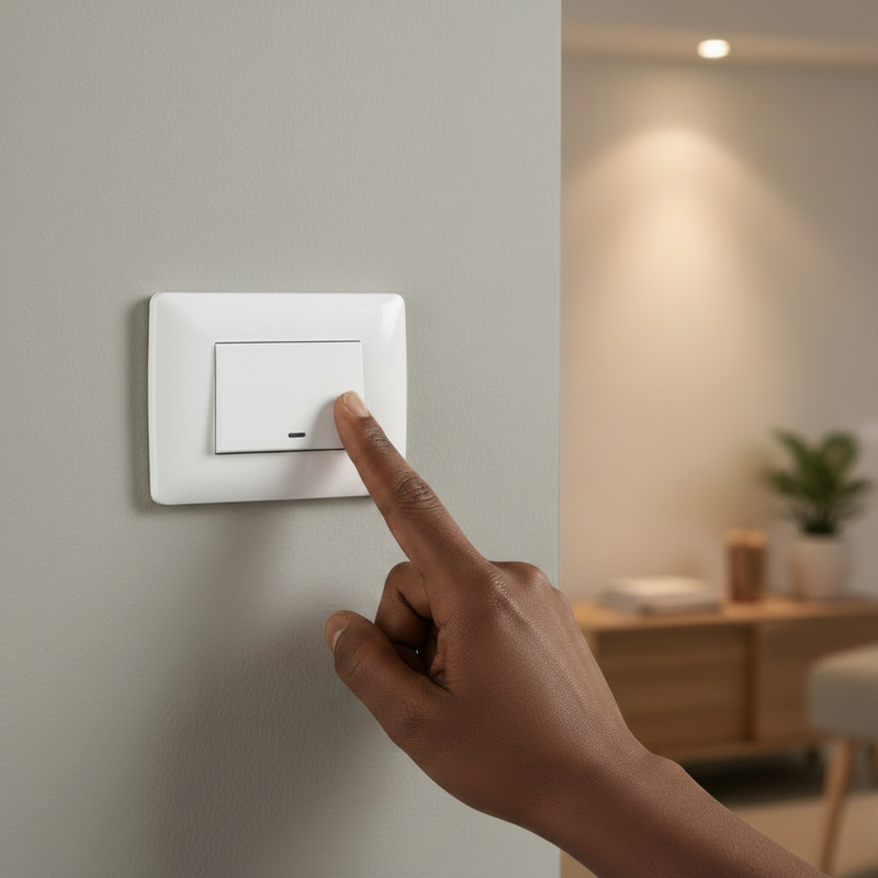 1 Lever 1 way switch - White-220V