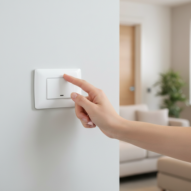 1 Lever 1 way switch - White-220V