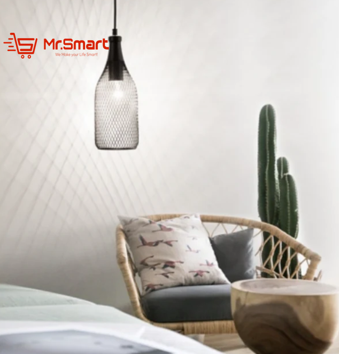 Bottle Metal Mesh Pendant Light.